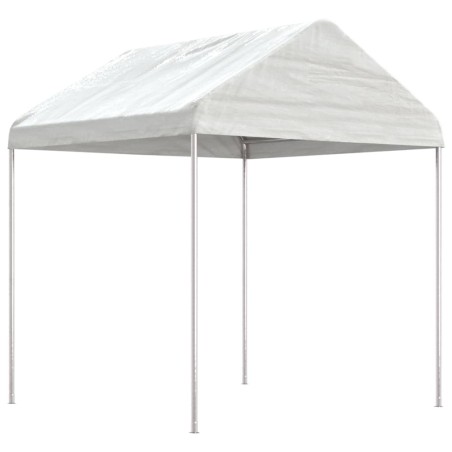 vidaXL Pavillon mit Dach Weiß 13,38x2,28x2,69 m Polyethylen
