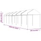 vidaXL Pavillon mit Dach Weiß 13,38x2,28x2,69 m Polyethylen vidaXL Pavillon mit Dach Weiß 13,38x2,28x2,69 m Polyethylen