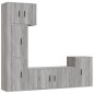 vidaXL 5-tlg. TV-Schrank-Set Grau Sonoma Holzwerkstoff vidaXL 5-tlg. TV-Schrank-Set Grau Sonoma Holzwerkstoff