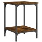 vidaXL Couchtisch Räuchereiche 40x40x55 cm Holzwerkstoff vidaXL Couchtisch Räuchereiche 40x40x55 cm Holzwerkstoff