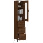 vidaXL Highboard Braun Eichen-Optik 34,5x34x180 cm Holzwerkstoff vidaXL Highboard Braun Eichen-Optik 34,5x34x180 cm Holzwerkstoff