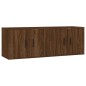 vidaXL TV-Wandschränke 2 Stk. Braun Eichen-Optik 57x34,5x40 cm vidaXL TV-Wandschränke 2 Stk. Braun Eichen-Optik 57x34,5x40 cm