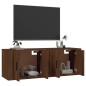 vidaXL TV-Wandschränke 2 Stk. Braun Eichen-Optik 57x34,5x40 cm vidaXL TV-Wandschränke 2 Stk. Braun Eichen-Optik 57x34,5x40 cm