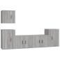 vidaXL 5-tlg. TV-Schrank-Set Grau Sonoma Holzwerkstoff vidaXL 5-tlg. TV-Schrank-Set Grau Sonoma Holzwerkstoff