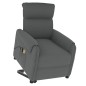 vidaXL Massagesessel mit Aufstehhilfe Dunkelgrau Stoff vidaXL Massagesessel mit Aufstehhilfe Dunkelgrau Stoff