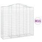 vidaXL Gabionen mit Hochbogen 11Stk. 200x50x180/200cm Verzinktes Eisen vidaXL Gabionen mit Hochbogen 11Stk. 200x50x180/200cm Verzinktes Eisen