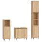 vidaXL 3-tlg. Badmöbel-Set Sonoma-Eiche Holzwerkstoff vidaXL 3-tlg. Badmöbel-Set Sonoma-Eiche Holzwerkstoff
