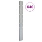 vidaXL Zaunpfosten 40 Stk. Silbern 180 cm Verzinkter Stahl vidaXL Zaunpfosten 40 Stk. Silbern 180 cm Verzinkter Stahl