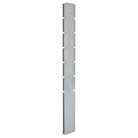 vidaXL Zaunpfosten 40 Stk. Silbern 180 cm Verzinkter Stahl