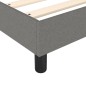 vidaXL Boxspringbett mit Matratze Dunkelgrau 90x190 cm Stoff vidaXL Boxspringbett mit Matratze Dunkelgrau 90x190 cm Stoff