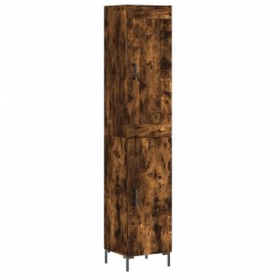 vidaXL Highboard Räuchereiche 34,5x34x180 cm Holzwerkstoff