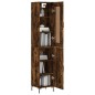 vidaXL Highboard Räuchereiche 34,5x34x180 cm Holzwerkstoff vidaXL Highboard Räuchereiche 34,5x34x180 cm Holzwerkstoff