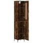 vidaXL Highboard Räuchereiche 34,5x34x180 cm Holzwerkstoff vidaXL Highboard Räuchereiche 34,5x34x180 cm Holzwerkstoff
