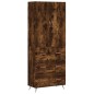 vidaXL Highboard Räuchereiche 69,5x34x180 cm Holzwerkstoff vidaXL Highboard Räuchereiche 69,5x34x180 cm Holzwerkstoff