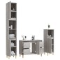 vidaXL 3-tlg. Badmöbel-Set Grau Sonoma Holzwerkstoff vidaXL 3-tlg. Badmöbel-Set Grau Sonoma Holzwerkstoff