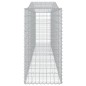 vidaXL Gabionen mit Hochbogen 15 Stk 400x50x100/120cm Verzinktes Eisen vidaXL Gabionen mit Hochbogen 15 Stk 400x50x100/120cm Verzinktes Eisen