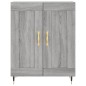 Highboard Grau Sonoma 69,5x34x180 cm Holzwerkstoff Highboard Grau Sonoma 69,5x34x180 cm Holzwerkstoff
