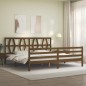 vidaXL Massivholzbett mit Kopfteil Honigbraun 200x200 cm vidaXL Massivholzbett mit Kopfteil Honigbraun 200x200 cm
