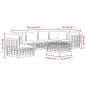 vidaXL 7-tlg. Garten-Lounge-Set mit Kissen Anthrazit Poly Rattan vidaXL 7-tlg. Garten-Lounge-Set mit Kissen Anthrazit Poly Rattan
