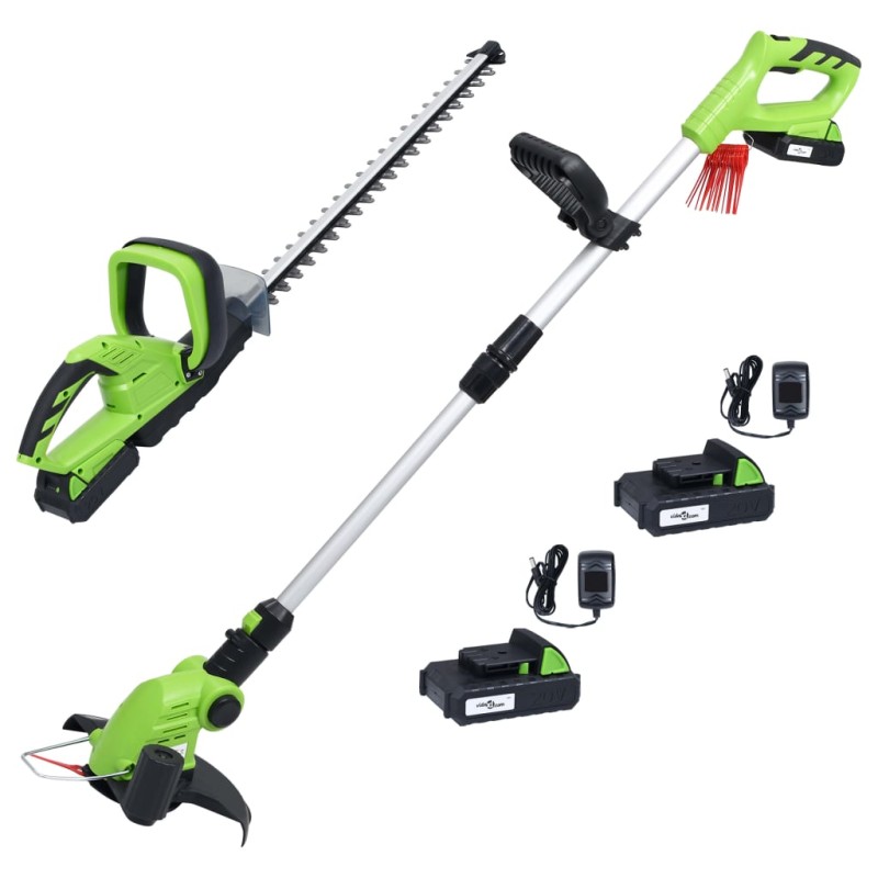 vidaXL 2-tlg. Akku-Gartengerät-Set mit Ladegeräten & Akkus vidaXL 2-tlg. Akku-Gartengerät-Set mit Ladegeräten & Akkus