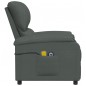 vidaXL Massagesessel Elektrisch Dunkelgrau Stoff vidaXL Massagesessel Elektrisch Dunkelgrau Stoff