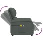 vidaXL Massagesessel Elektrisch Dunkelgrau Stoff vidaXL Massagesessel Elektrisch Dunkelgrau Stoff