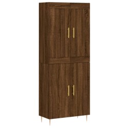 vidaXL Highboard Braun Eichen-Optik 69,5x34x180 cm Holzwerkstoff