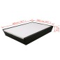 Outdoor-Lounge-Bett mit Polster Poly Rattan Schwarz Outdoor-Lounge-Bett mit Polster Poly Rattan Schwarz