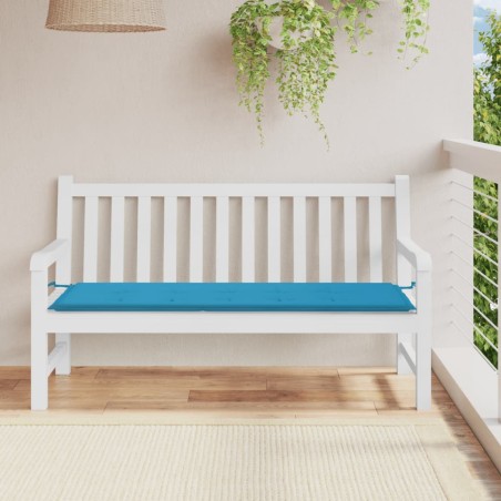 vidaXL Gartenbank-Auflage Blau 150x50x3 cm Oxford-Gewebe