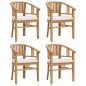 vidaXL 5-tlg. Garten-Essgruppe Massivholz Teak vidaXL 5-tlg. Garten-Essgruppe Massivholz Teak