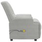 vidaXL Massagesessel Elektrisch Hellgrau Wildleder-Optik vidaXL Massagesessel Elektrisch Hellgrau Wildleder-Optik