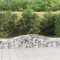 vidaXL Gabionen mit Hochbogen 9 Stk. 400x30x40/60 cm Verzinktes Eisen vidaXL Gabionen mit Hochbogen 9 Stk. 400x30x40/60 cm Verzinktes Eisen