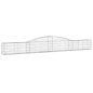 vidaXL Gabionen mit Hochbogen 9 Stk. 400x30x40/60 cm Verzinktes Eisen vidaXL Gabionen mit Hochbogen 9 Stk. 400x30x40/60 cm Verzinktes Eisen