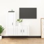 vidaXL 2-tlg. TV-Schrank-Set Hochglanz-Weiß Holzwerkstoff vidaXL 2-tlg. TV-Schrank-Set Hochglanz-Weiß Holzwerkstoff