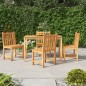 vidaXL 5-tlg. Garten-Essgruppe Massivholz Teak vidaXL 5-tlg. Garten-Essgruppe Massivholz Teak