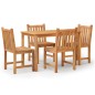 vidaXL 5-tlg. Garten-Essgruppe Massivholz Teak vidaXL 5-tlg. Garten-Essgruppe Massivholz Teak