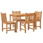 vidaXL 5-tlg. Garten-Essgruppe Massivholz Teak vidaXL 5-tlg. Garten-Essgruppe Massivholz Teak
