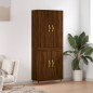 Highboard Braun Eichen-Optik 69,5x34x180 cm Holzwerkstoff Highboard Braun Eichen-Optik 69,5x34x180 cm Holzwerkstoff