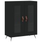 vidaXL Highboard Schwarz 69,5x34x180 cm Holzwerkstoff vidaXL Highboard Schwarz 69,5x34x180 cm Holzwerkstoff