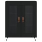 vidaXL Highboard Schwarz 69,5x34x180 cm Holzwerkstoff vidaXL Highboard Schwarz 69,5x34x180 cm Holzwerkstoff