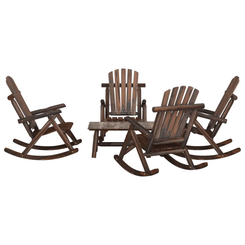 vidaXL 5-tlg. Garten-Lounge-Set Massivholz Fichte vidaXL 5-tlg. Garten-Lounge-Set Massivholz Fichte