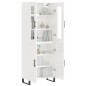 vidaXL Highboard Hochglanz-Weiß 69,5x34x180 cm Holzwerkstoff vidaXL Highboard Hochglanz-Weiß 69,5x34x180 cm Holzwerkstoff