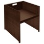vidaXL 3-tlg. Bistro-Set mit Kissen Poly Rattan Braun vidaXL 3-tlg. Bistro-Set mit Kissen Poly Rattan Braun