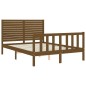 vidaXL Massivholzbett mit Kopfteil Honigbraun 120x200 cm vidaXL Massivholzbett mit Kopfteil Honigbraun 120x200 cm