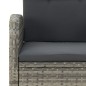 vidaXL 5-tlg. Garten-Essgruppe mit Kissen Grau Poly Rattan vidaXL 5-tlg. Garten-Essgruppe mit Kissen Grau Poly Rattan