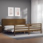vidaXL Massivholzbett mit Kopfteil Honigbraun 200x200 cm vidaXL Massivholzbett mit Kopfteil Honigbraun 200x200 cm