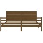 vidaXL Massivholzbett mit Kopfteil Honigbraun 200x200 cm vidaXL Massivholzbett mit Kopfteil Honigbraun 200x200 cm