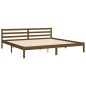 vidaXL Massivholzbett mit Kopfteil Honigbraun 200x200 cm vidaXL Massivholzbett mit Kopfteil Honigbraun 200x200 cm