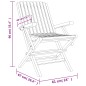 vidaXL Gartenstühle 6 Stk. Klappbar 61x67x90 cm Massivholz Teak vidaXL Gartenstühle 6 Stk. Klappbar 61x67x90 cm Massivholz Teak