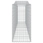 vidaXL Gabionen mit Hochbogen 3 Stk. 400x50x100/120cm Verzinktes Eisen vidaXL Gabionen mit Hochbogen 3 Stk. 400x50x100/120cm Verzinktes Eisen